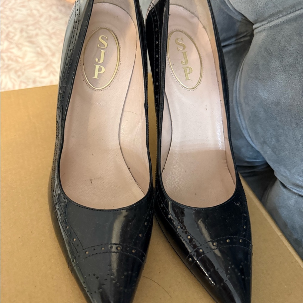 SJP by Sarah Jessica Parker Black Patent Heels